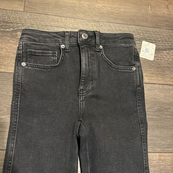 Free People We the Free Raw Faded Black High-Rise Jegging Denim Pants. Size 25. - Picture 6 of 9